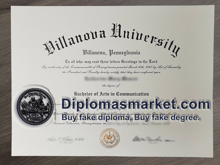 Buy diploma, order Villanova University fake degree.