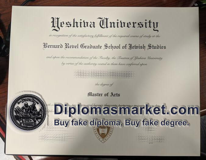 Buy Yeshiva University diploma, order Yeshiva University degree, fake certificate online.