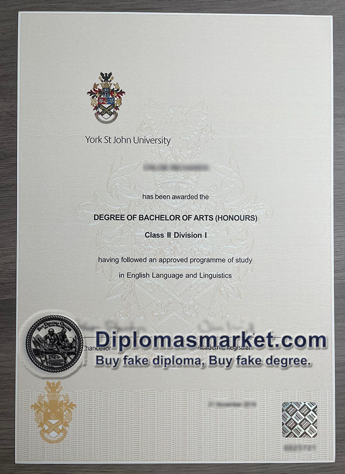 Buy York St John University diploma, buy York St John University degree,