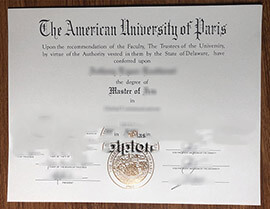 Order American University of Paris fake diploma online.