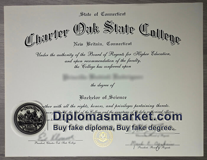 Buy Charter Oak State College diploma, buy fake COSC degree.