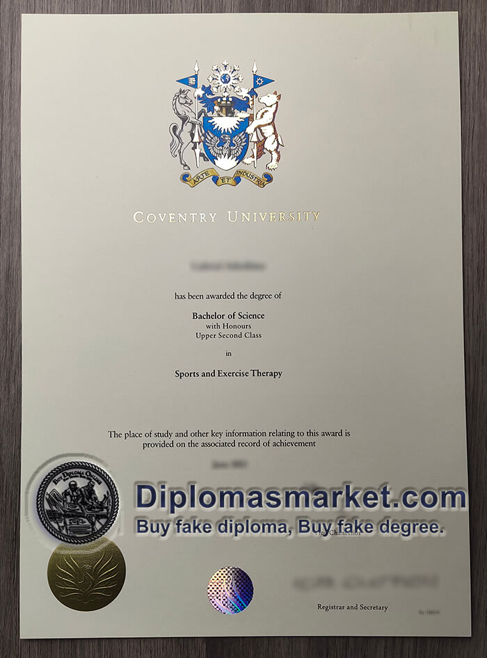 Buy Coventry University diploma