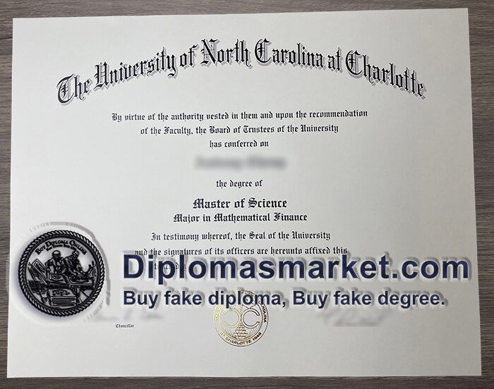 fake certificate, how much to buy UNC Charlotte fake degree?