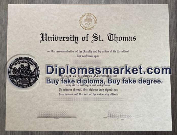 Buy University of St. Thomas fake diploma online.