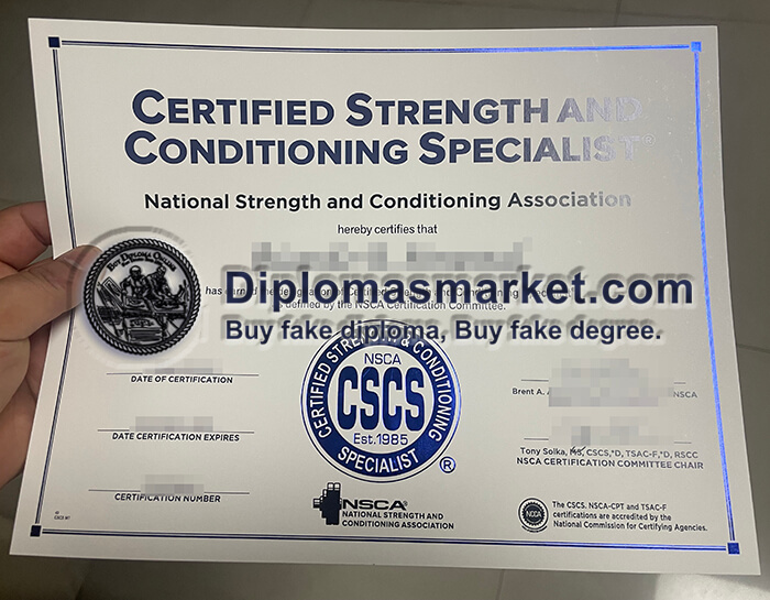 Buy CSCS fake certificate online, order CSCS certificate.