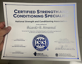 Buy NSCAcertificate online, order CSCS certificate.