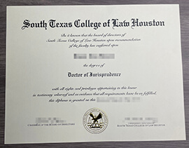 South Texas College of Law Houston Diploma