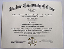 Buy Sinclair Community College diploma, order SCC degree.
