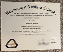 How much to get University of Northern Colorado diploma?