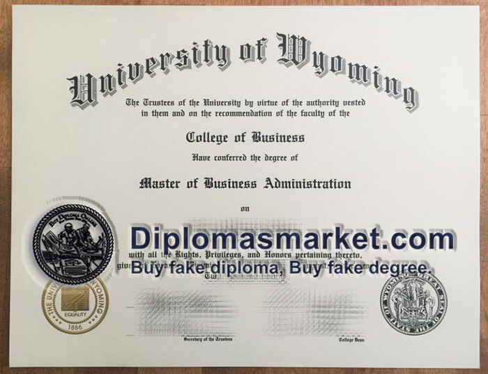 Buy University of Wyoming diploma, fake University of Wyoming degree.
