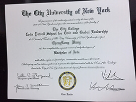 Where to Order City University of New York degree.