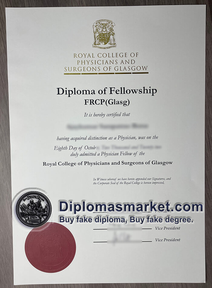 Buy Royal College of Physicians and Surgeons of Glasgow Certificate online,