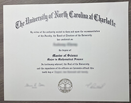 Buy University of North Carolina at Charlotte Diploma.