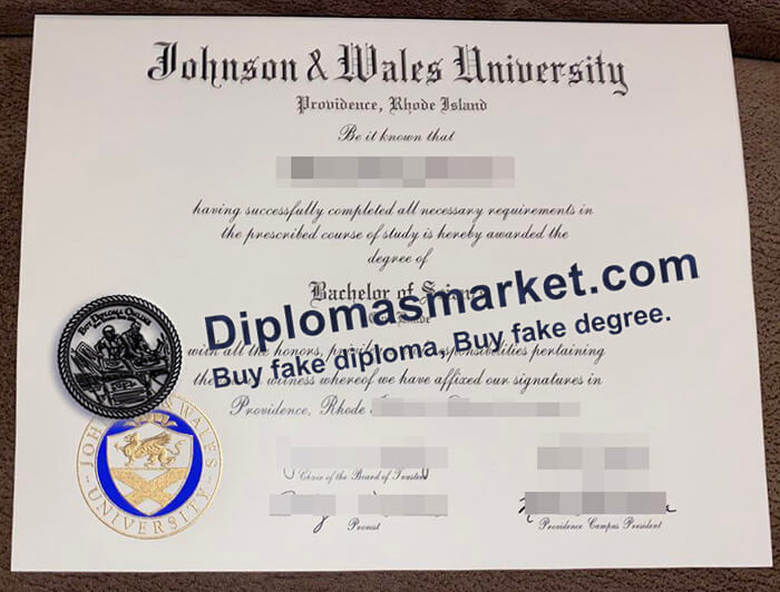 Johnson Wales University diploma