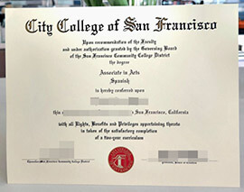 Can I order a fake City College of San Francisco diploma?