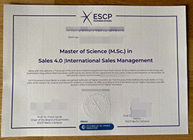 How to buy ESCP Business School diploma? Obtain fake degree.