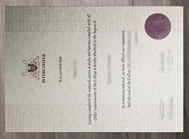 How to buy fake INTERCOLLEGE degree certificate?