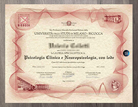 Obtain Università degli Studi di Milano Bicocca diploma.