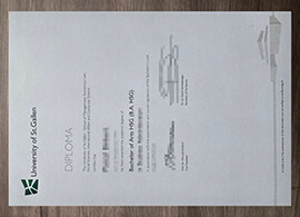 How much does an University of St Gallen diploma cost?