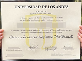 Make a fake Universidad de los Andes degree in Wittiest way.