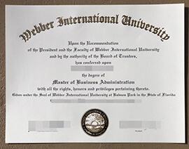 Order fake Webber International University diploma online.