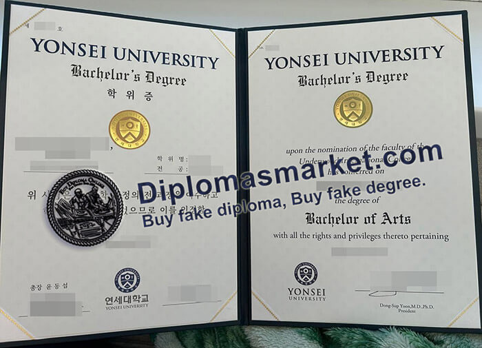 Yonsei University diploma