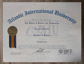 Obtain replicate Atlantic International University degree.
