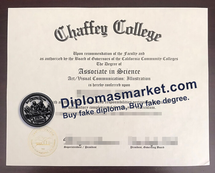 buy fake Chaffey College diploma
