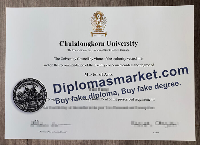 Chulalongkorn University diploma