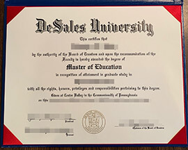 Can I order a DeSales University degree? Buy a Master degree