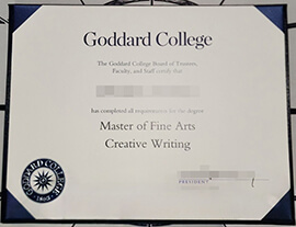 The cost to make a fake Goddard College degree online in 2025.