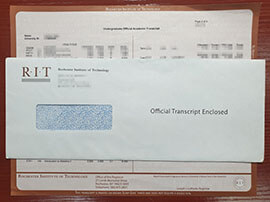 Buy Rochester Institute of Technology transcript and envelope.