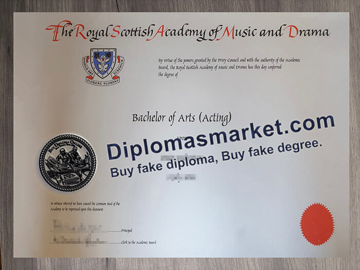 Royal Scottish Academy of Music and Drama diploma