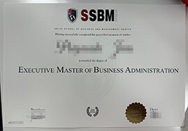 Copy Swiss School of Business and Management Geneva degree.