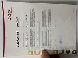 High quality Avans Hogeschool degree certificate for sale.