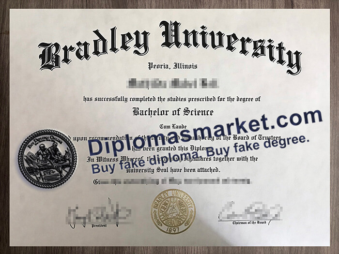 Bradley University diploma