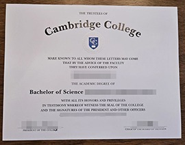 Is it valid to buy a realistic Cambridge College degree certificate?