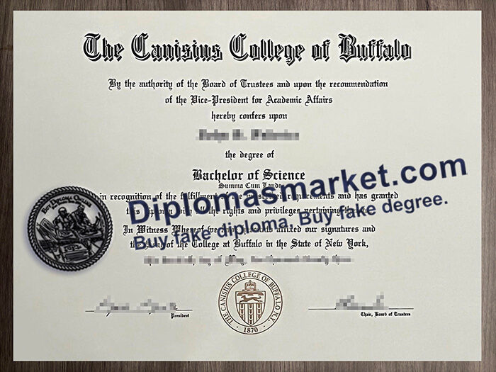Canisius University diploma