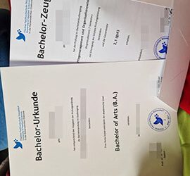 Where can I order a Fliedner Fachhochschule Düsseldorf Urkunde?