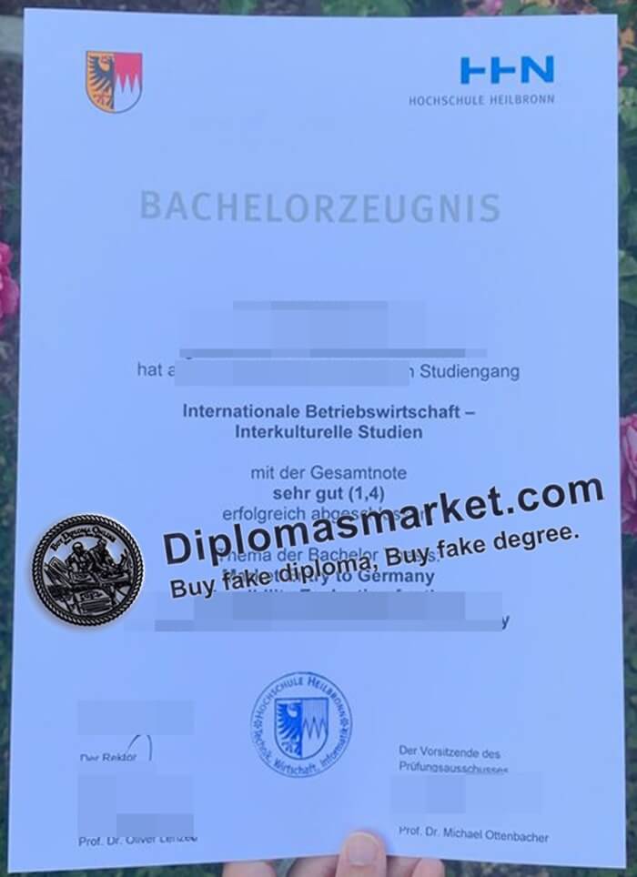 Hochschule Heilbronn Urkunde