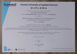 Buy Howest University of Applied Sciences degree certificate