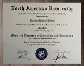 Offer North American University degree online, Copy NAU diploma.