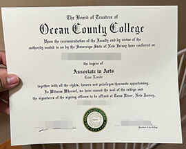 How to Obtain Ocean County College degree certificate online？