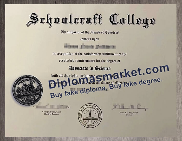 Schoolcraft College diploma