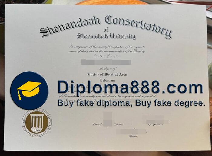 Shenandoah University diploma