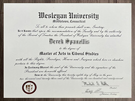 Is it Possible to order a Wesleyan University degree online?