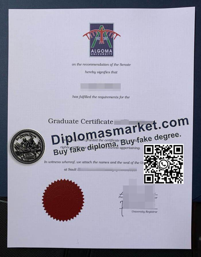 Algoma University diploma