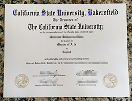 Can I order a California State University Bakersfield degree