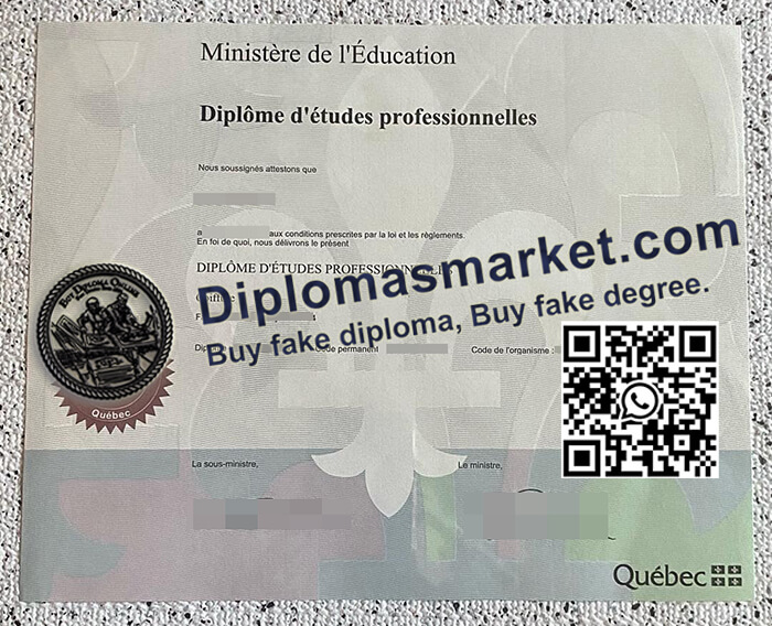 Québec Diplôme d'études professionnelles
