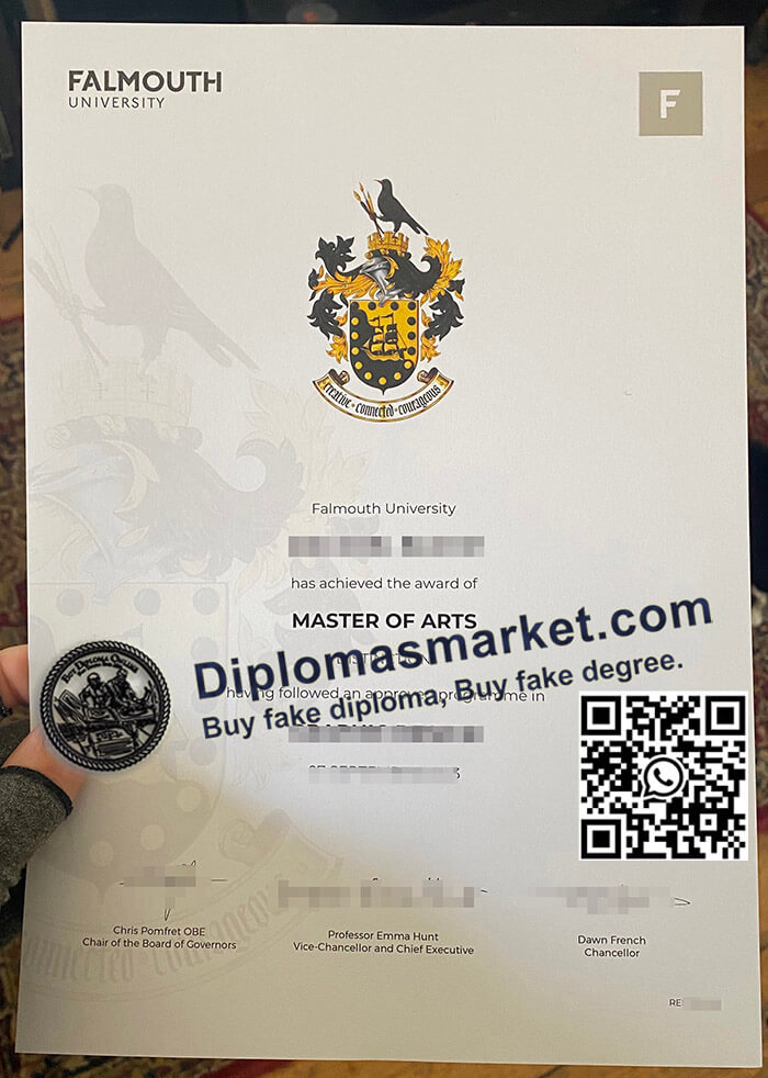 Falmiuth University diploma